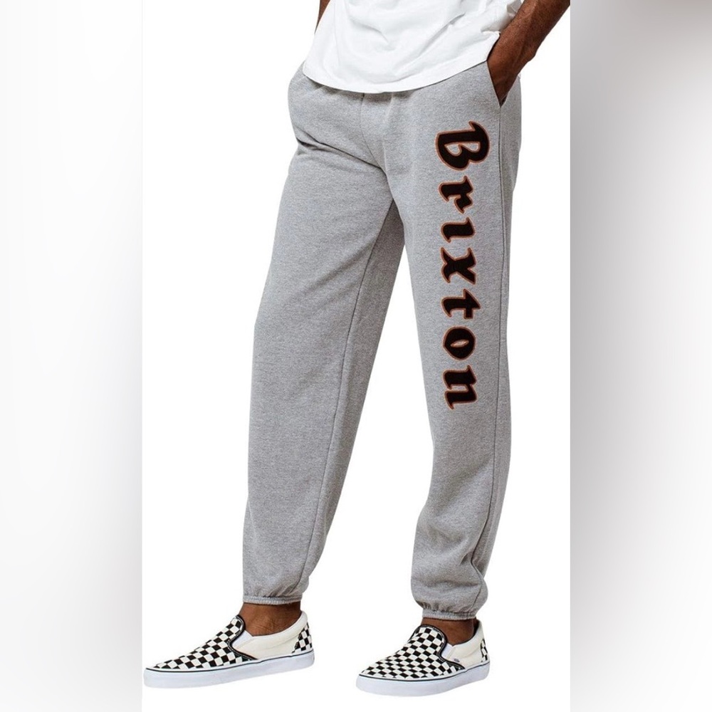 Brixton Men's Sweatpant, Heather Grey. Size Large. NWOT